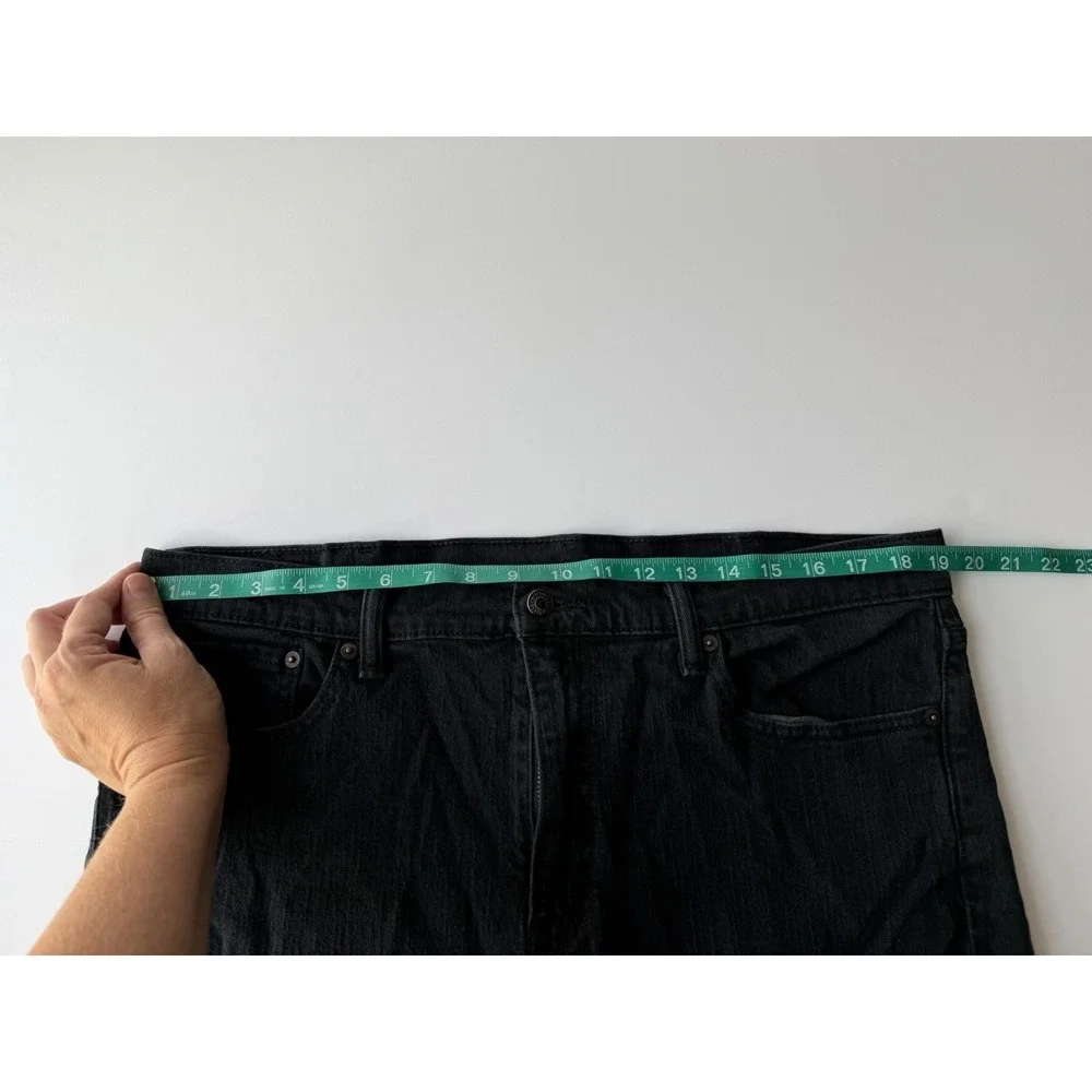 Levi's Men's Slim Fit Jeans Black Dark Wash Stretch Denim 5-Pocket